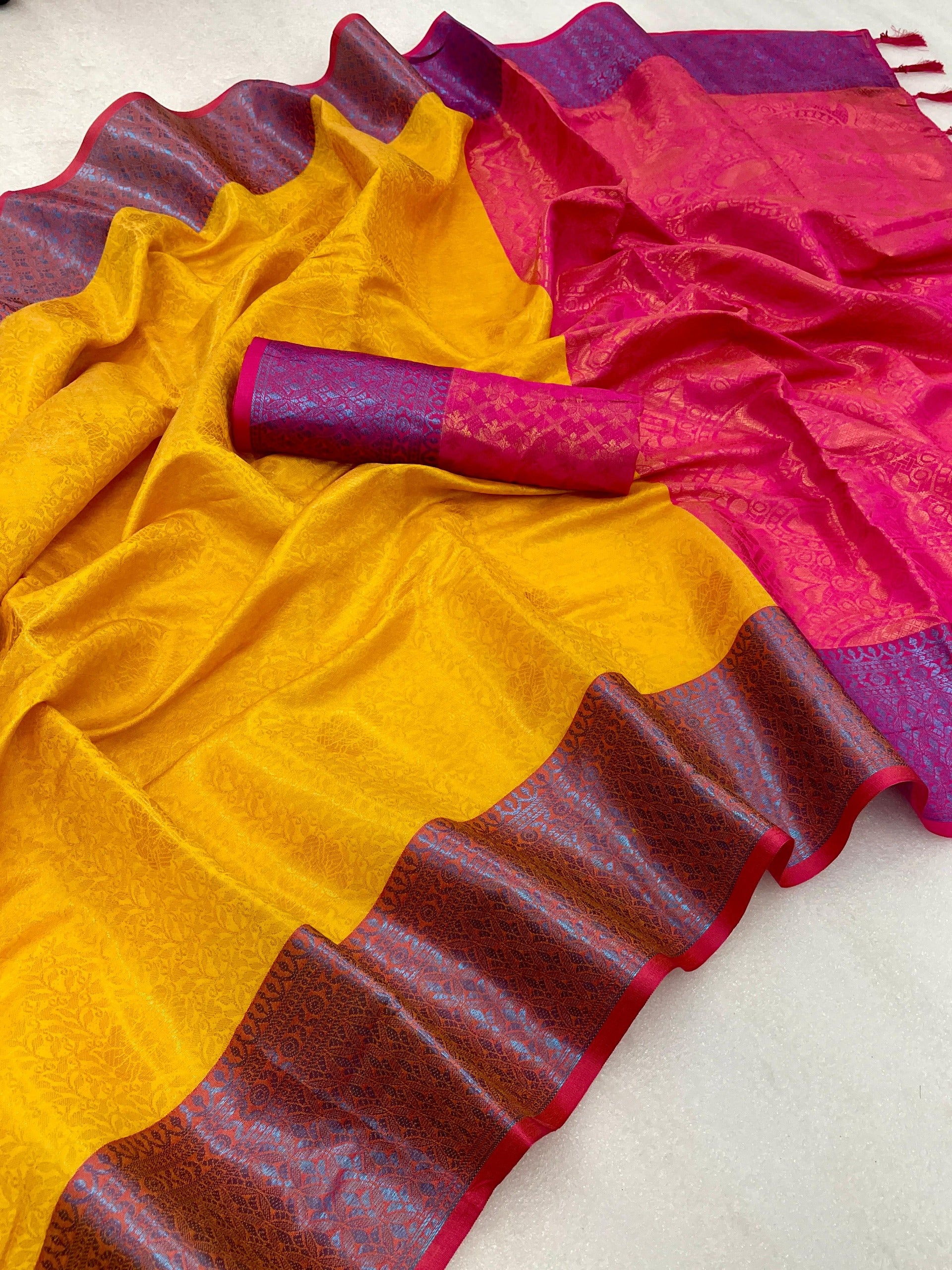 Pure Kanjivaram Silk Work Saree