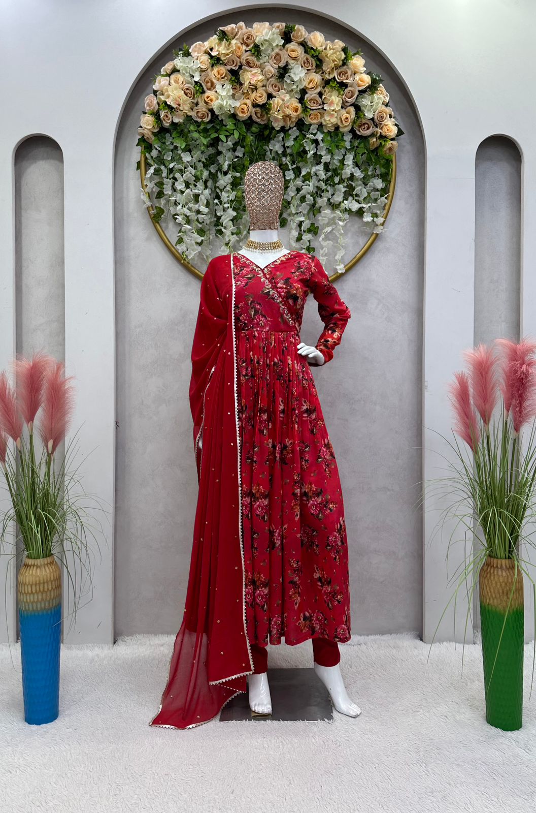 Beautiful Designer Digital Print With Hand Work Suit