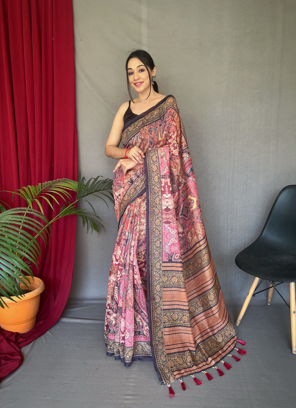 Beautiful Cotton Printed Work Saree