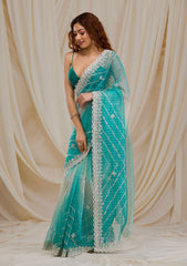 Designer Sequence Thread Work Saree