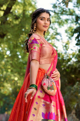 Traditional Jacquard Silk Paithani Silk Lehenga Choli