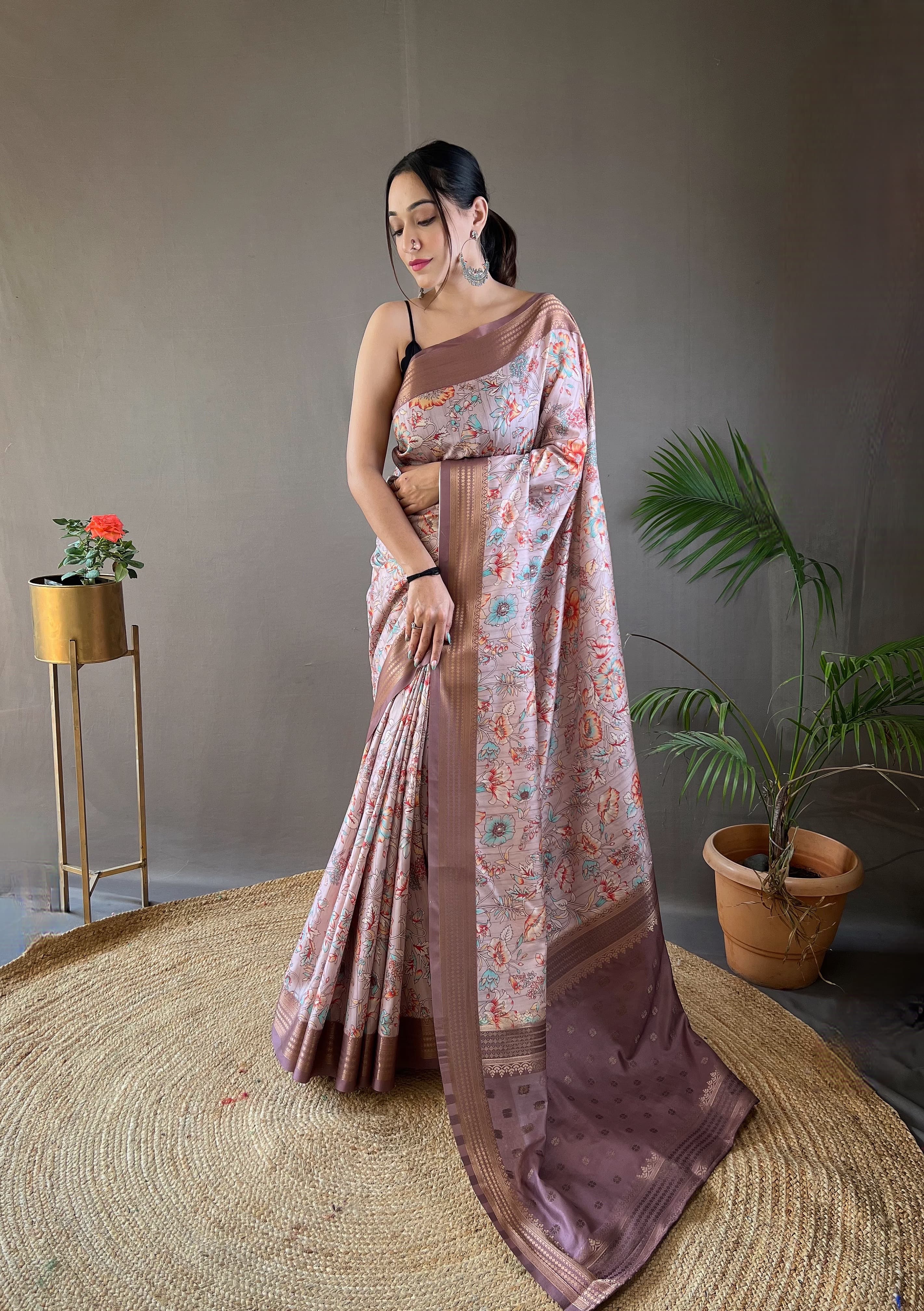 Beautiful Printed Soft Silk Saree