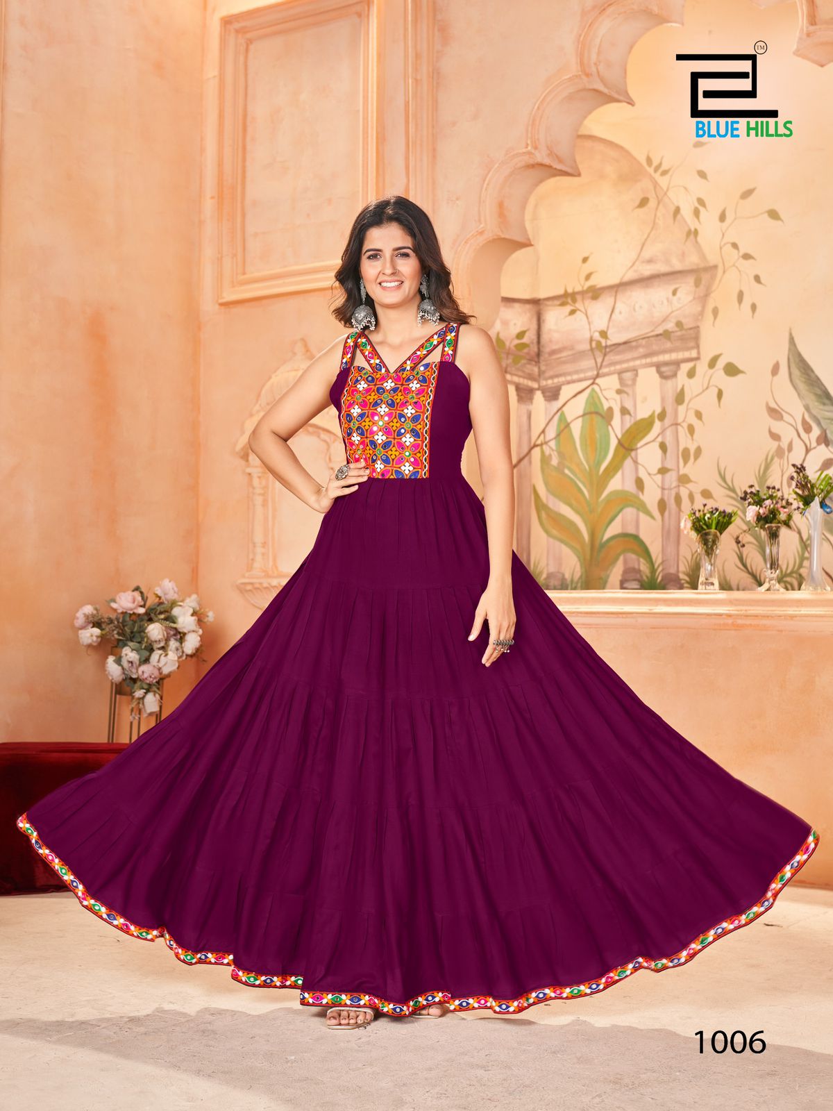 Trending With Gamthi Long Frill Gown