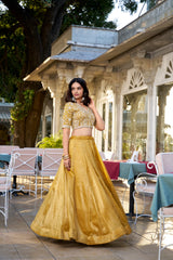 Wedding Special Goldie Colour Lehenga Choli