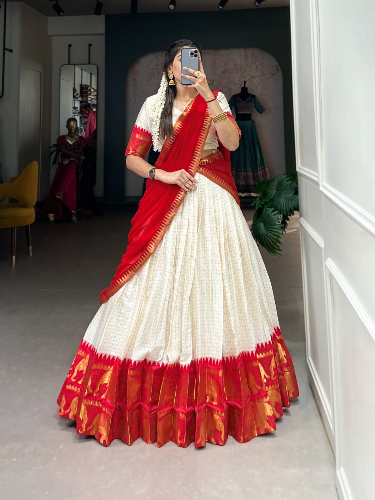 Traditional  Kalyani Cotton Lehenga Choli