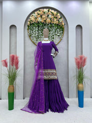 Unique Style Georgette Work Salwar Suit