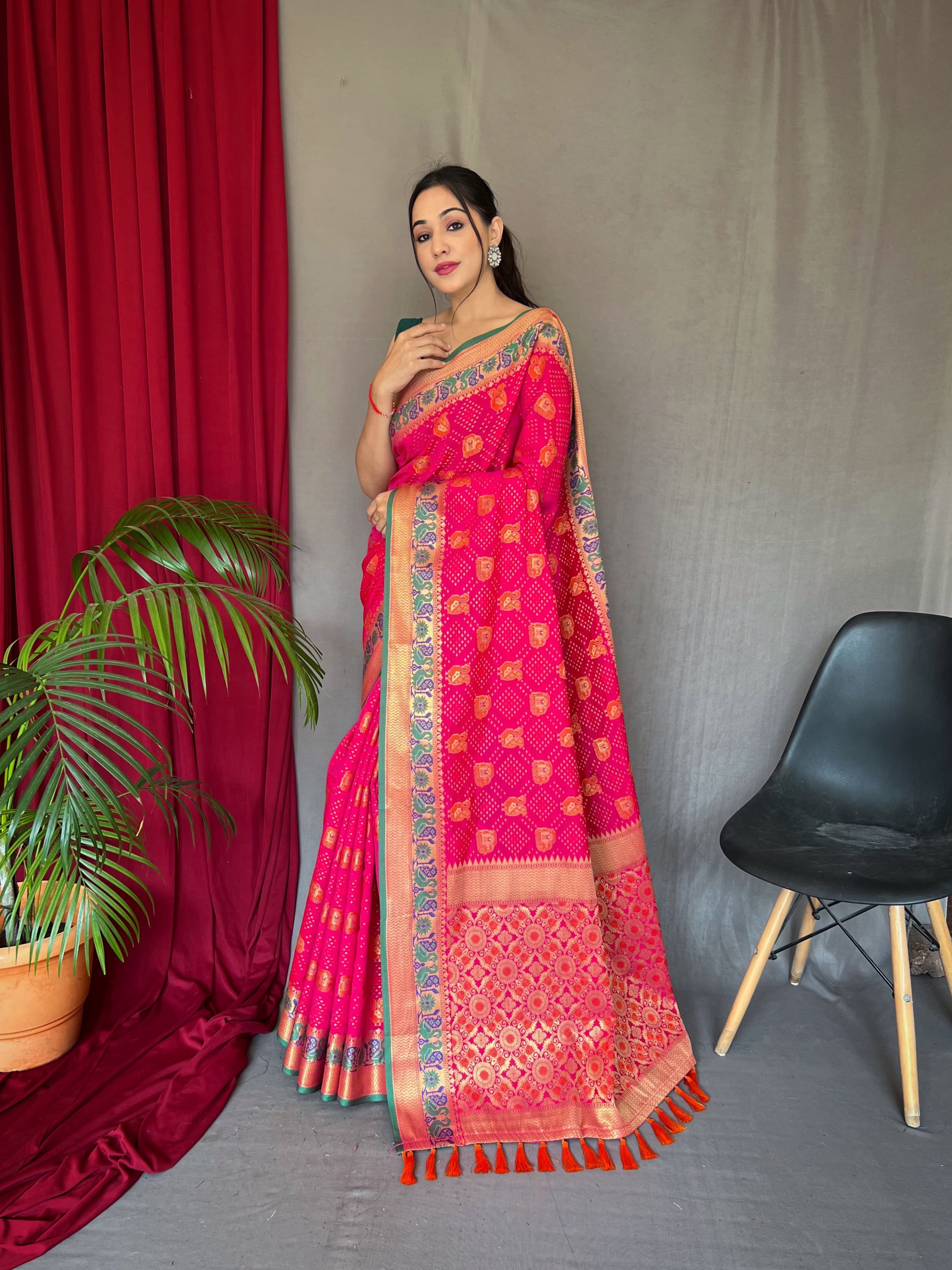 Beautiful Pure Paithani Patola Weaved Saree