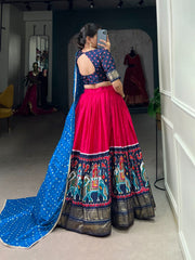 Elevate Your Ethnic Dola Silk Patola Printed Lehenga Choli