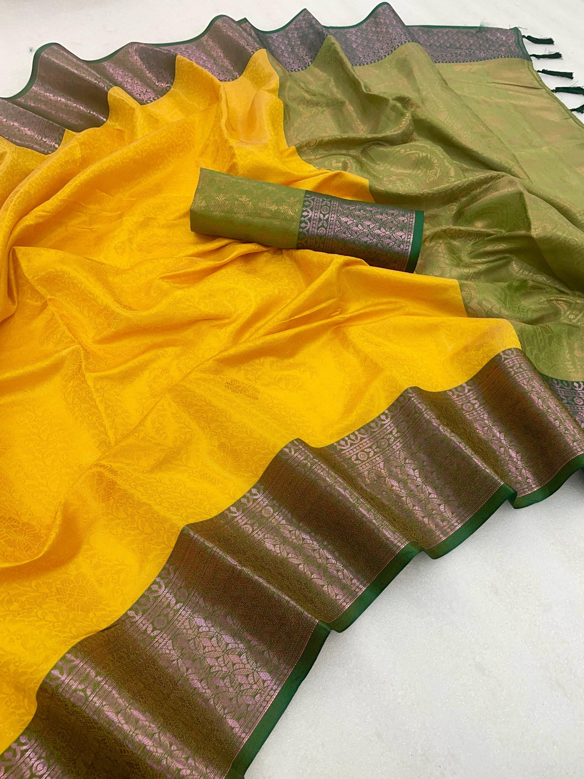 Pure Kanjivaram Silk Work Saree