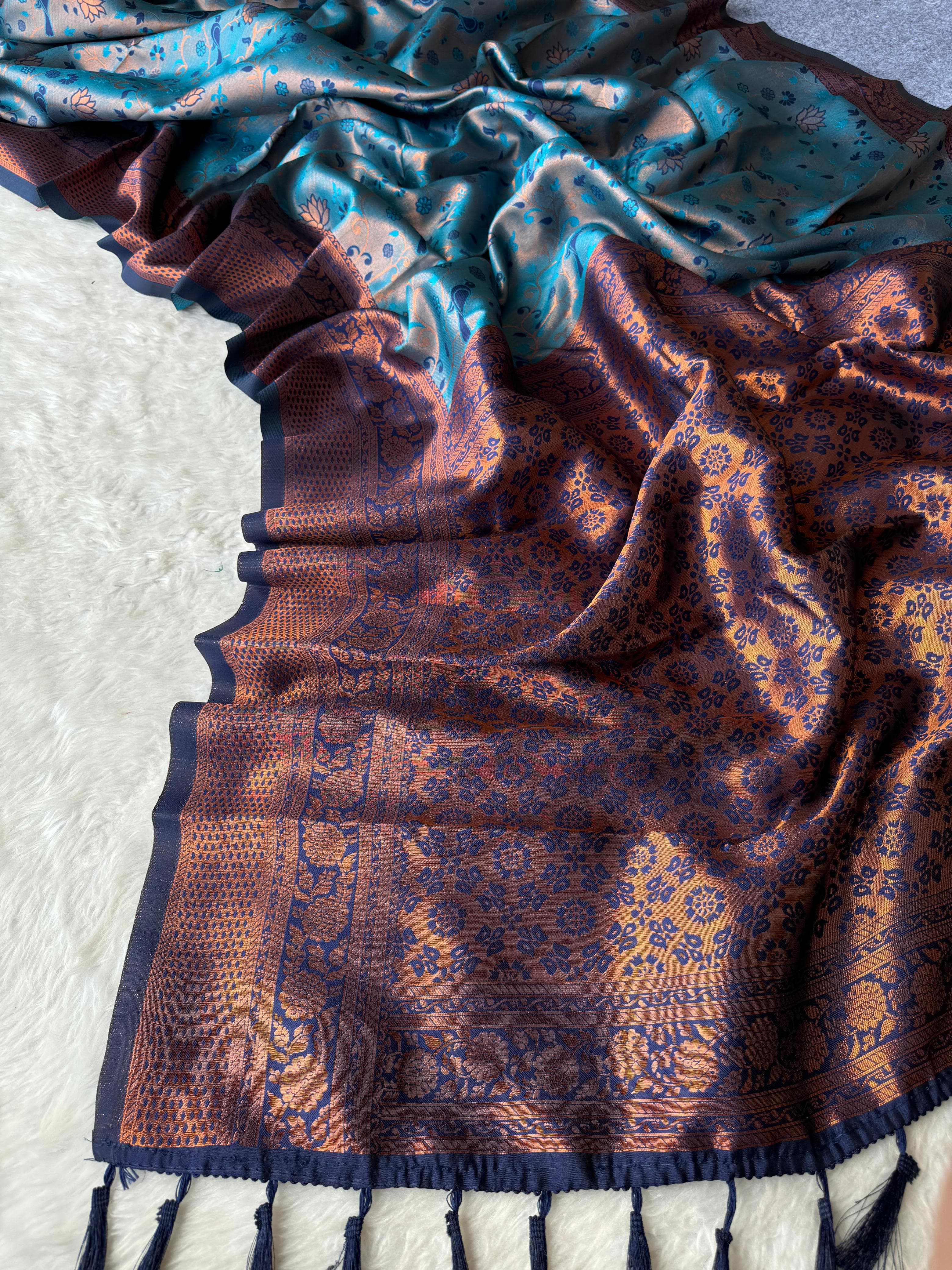 Festive Special Pure Soft Semi Kanjivaram Pattu Silk Saree