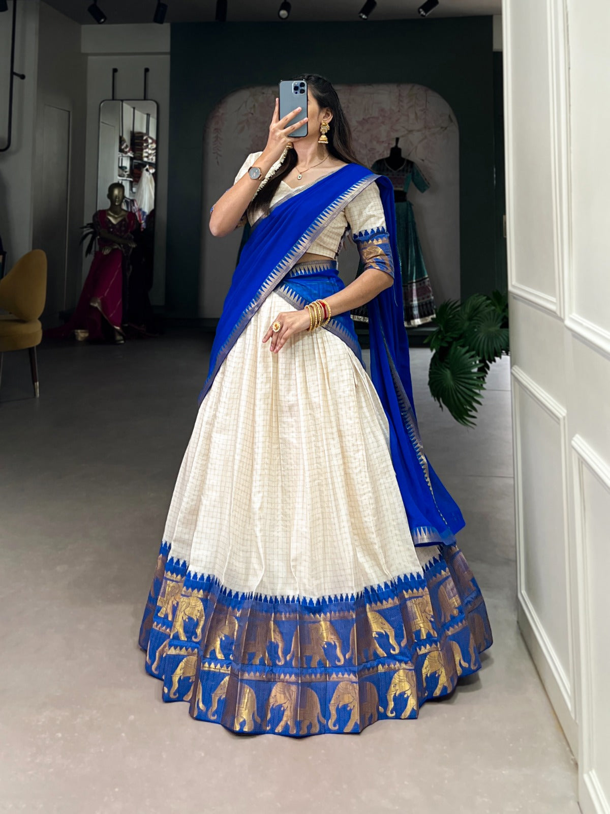 Traditional  Kalyani Cotton Lehenga Choli