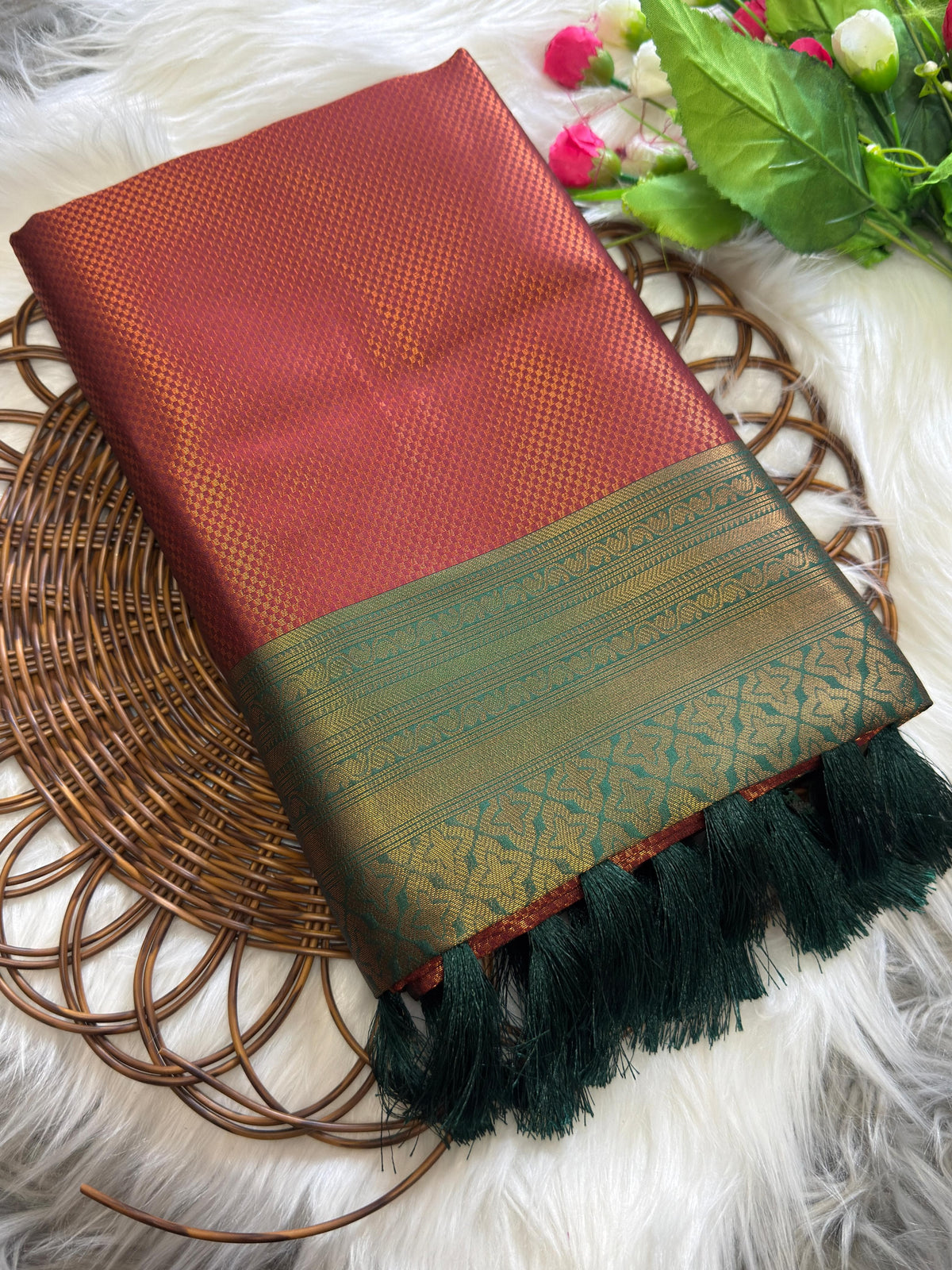 Beautiful Kubera Pattu kanjivaram Silk Saree