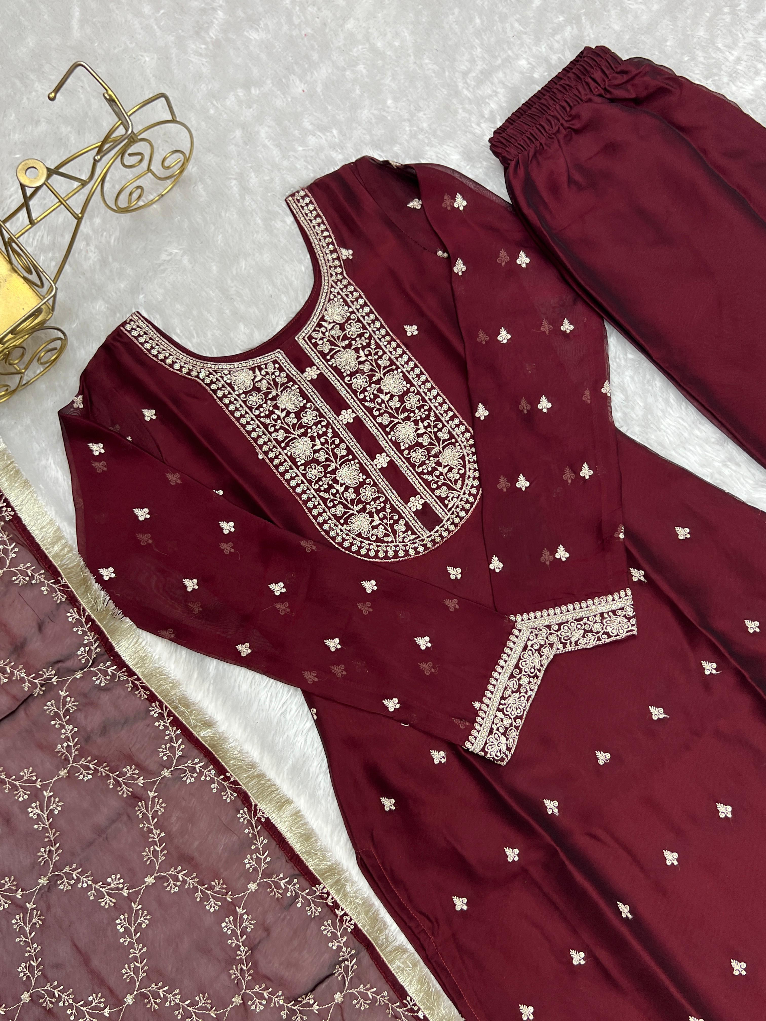 Festival Season Beautiful Rangoli Silk Dress