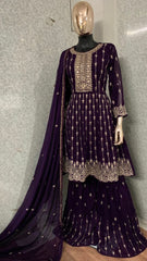 Beautiful Geogette Work Salwar Suit