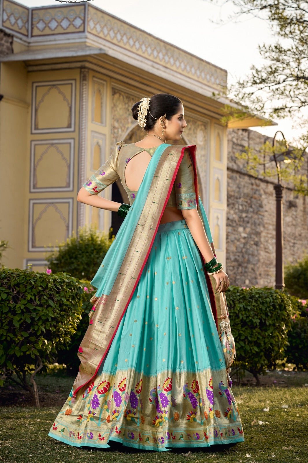 Beautiful Jacquard PaithaniSilk Lehenga Choli