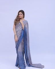 Bollywood Style Georgette Printed Work Saree