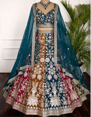 Wedding Special Designer Georgette With Embroidery & Sequence Work Lehenga Choli